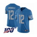 Detroit Lions #12 Danny Amendola Blue Team Color Vapor Untouchable Limited Player 100th Season Football Jersey