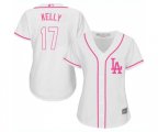 Women's Los Angeles Dodgers #17 Joe Kelly Authentic White Fashion Cool Base Baseball Jersey