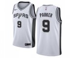 San Antonio Spurs #9 Tony Parker Swingman White Home Basketball Jersey - Association Edition