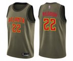 Atlanta Hawks #22 Cam Reddish Swingman Green Salute to Service Basketball Jersey