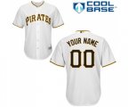 Pittsburgh Pirates Customized Replica White Home Cool Base Baseball Jersey