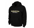 Baltimore Ravens Authentic font Pullover Hoodie Black
