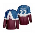 Colorado Avalanche #22 Colin Wilson Authentic Burgundy Blue 2020 Stadium Series Hockey Jersey