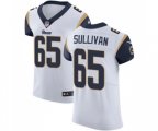 Los Angeles Rams #65 John Sullivan White Vapor Untouchable Elite Player Football Jersey