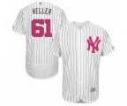 New York Yankees Ben Heller Authentic White 2016 Mother's Day Fashion Flex Base Baseball Player Jersey