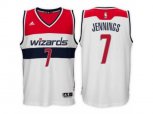 Washington Wizards #7 Brandon Jennings White Swingman Home Jersey
