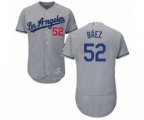 Los Angeles Dodgers Pedro Baez Grey Road Flex Base Authentic Collection Baseball Player Jersey