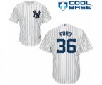 New York Yankees Mike Ford Replica White Home Baseball Player Jersey