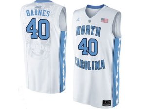 2016 Men\'s North Carolina Tar Heels Harrison Barnes #40 College Basketball Jersey - Whi