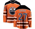 Edmonton Oilers #27 Boyd Gordon Fanatics Branded Orange Home Breakaway NHL Jersey