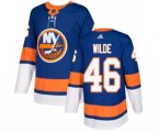 New York Islanders #46 Bode Wilde Authentic Royal Blue Home NHL Jersey