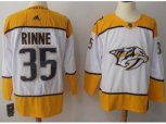 Nashville Predators #35 Pekka Rinne White Road Authentic Stitched NHL Jersey