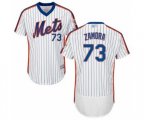 New York Mets Daniel Zamora White Alternate Flex Base Authentic Collection Baseball Player Jersey