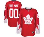 Toronto Maple Leafs Customized Red Alternate Hockey Jersey