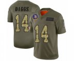 Minnesota Vikings #14 Stefon Diggs Limited Olive Camo 2019 Salute to Service Football Jersey