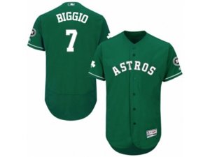 Houston Astros #7 Craig Biggio Green Celtic Flexbase Authentic Collection MLB Jersey