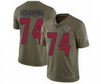 Houston Texans #74 Max Scharping Limited Olive 2017 Salute to Service Football Jersey
