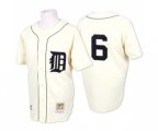 1968 Detroit Tigers #6 Al Kaline Authentic Cream Throwback Baseball Jersey
