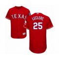 Texas Rangers #25 Jose Leclerc Red Alternate Flex Base Authentic Collection Baseball Player Jersey
