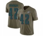 Philadelphia Eagles #42 Andrew Sendejo Limited Olive 2017 Salute to Service Football Jersey
