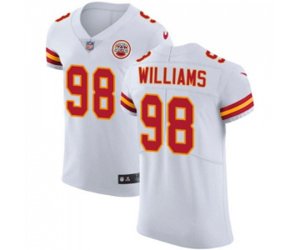Kansas City Chiefs #98 Xavier Williams White Vapor Untouchable Elite Player Football Jersey