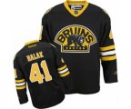 Reebok Boston Bruins #41 Jaroslav Halak Premier Black Third NHL Jersey