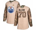 Edmonton Oilers #70 Ryan McLeod Authentic Camo Veterans Day Practice NHL Jersey