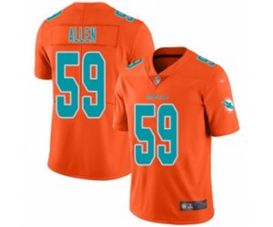 Miami Dolphins #59 Chase Allen Limited Orange Inverted Legend Football Jersey