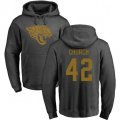 Jacksonville Jaguars #42 Barry Church Ash One Color Pullover Hoodie