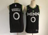 Minnesota Timberwolves #0 D'Angelo Russell Black 2021 Nike City Edition Swingman Stitched NBA Jersey
