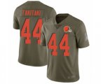 Cleveland Browns #44 Sione Takitaki Limited Olive 2017 Salute to Service Football Jersey