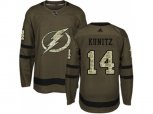 Tampa Bay Lightning #14 Chris Kunitz Green Salute to Service Stitched NHL Jersey