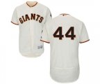 San Francisco Giants #44 Willie McCovey Cream Home Flex Base Authentic Collection Baseball Jersey