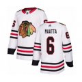 Chicago Blackhawks #6 Olli Maatta Authentic White Away Hockey Jersey