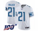 Detroit Lions #21 Tracy Walker White Vapor Untouchable Limited Player 100th Season Football Jersey