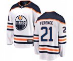 Edmonton Oilers #21 Andrew Ference Fanatics Branded White Away Breakaway NHL Jersey