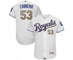 Kansas City Royals #53 Melky Cabrera White Flexbase Authentic Collection Baseball Jersey