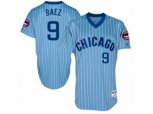 Chicago Cubs #9 Javier Baez Replica Blue Cooperstown Throwback MLB Jersey