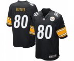 Pittsburgh Steelers #80 Jack Butler Game Black Team Color Football Jersey