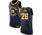Indiana Pacers #26 Jeremy Lamb Authentic Navy Blue Basketball Jersey - Icon Edition