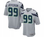 Seattle Seahawks #99 Quinton Jefferson Game Grey Alternate Football Jersey