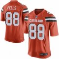 Cleveland Browns #88 Darren Fells Game Orange Alternate NFL Jersey