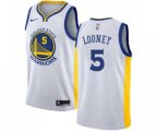 Golden State Warriors #5 Kevon Looney Authentic White Home Basketball Jersey - Association Edition