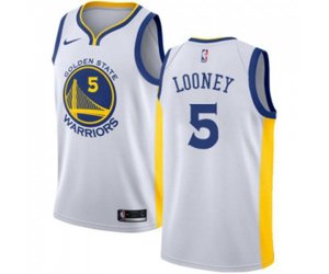 Golden State Warriors #5 Kevon Looney Authentic White Home Basketball Jersey - Association Edition