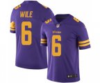 Minnesota Vikings #6 Matt Wile Limited Purple Rush Vapor Untouchable Football Jersey