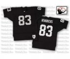 Oakland Raiders #83 Ted Hendricks Black Team Color Authentic Football Throwback Jersey