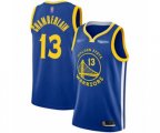 Golden State Warriors #13 Wilt Chamberlain Authentic Royal Finished Basketball Jersey - Icon Edition
