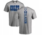 Indianapolis Colts #68 Matt Slauson Ash Backer T-Shirt