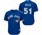 Toronto Blue Jays #51 Ken Giles Replica Blue Alternate Baseball Jersey