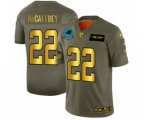 Carolina Panthers #22 Christian McCaffrey Limited Olive Gold 2019 Salute to Service Football Jersey